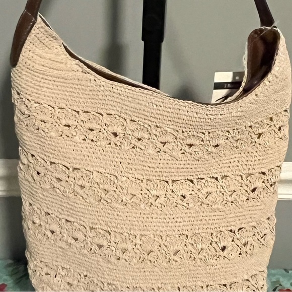 🎠 NEW Vintage Jaclyn Smith Off-White Handbag, New With Tags - Picture 5 of 8